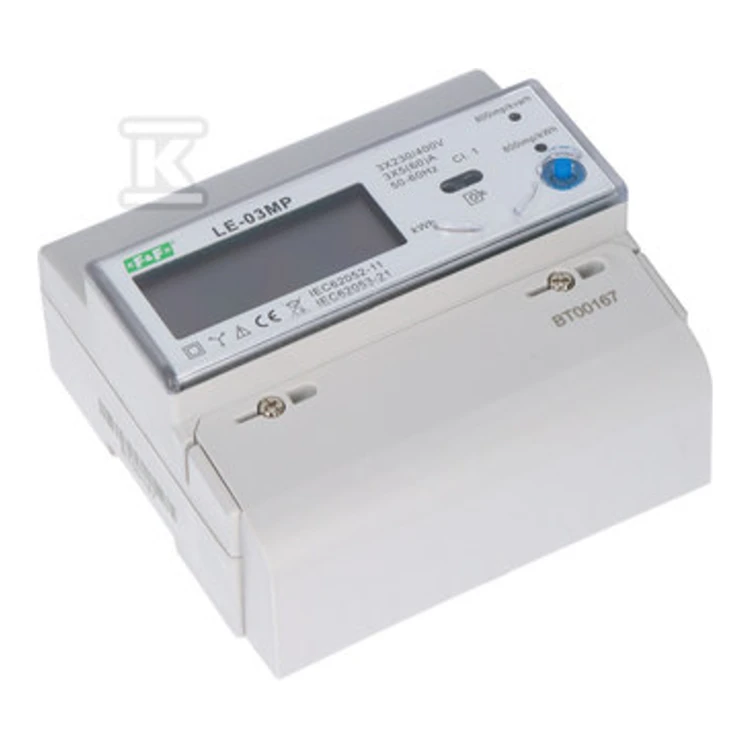 Licznik energii elektrycznej 3-fazowy 60 A 230/400V RS-485 MODBUS wyświetlacz LCD LE-03MP - ME7617