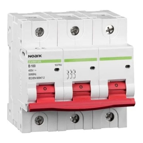 NOARK Wyłącznik nadprądowy 3P Typ B 80 A 15kA AC (102781) - ME7646