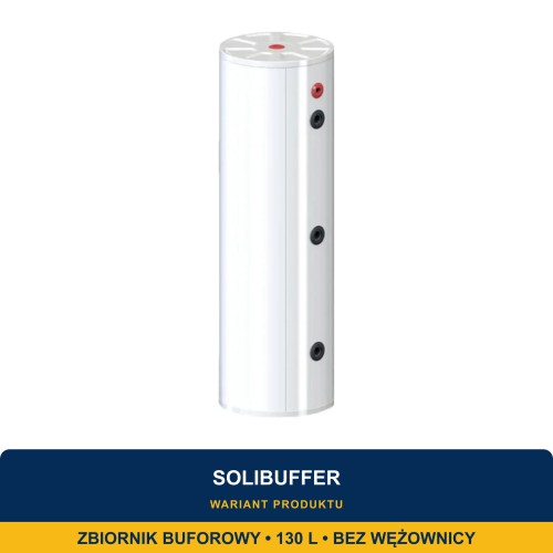 SOLIBUFFER Zbiornik buforowy pionowy stojący 130L bez wężownicy do pompy ciepła - ME7703