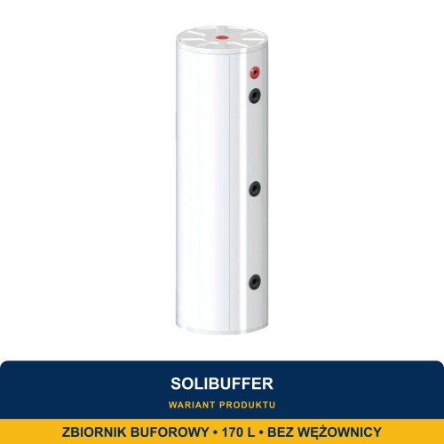 SOLIBUFFER Zbiornik buforowy pionowy stojący 170L bez wężownicy do pompy ciepła - ME7704