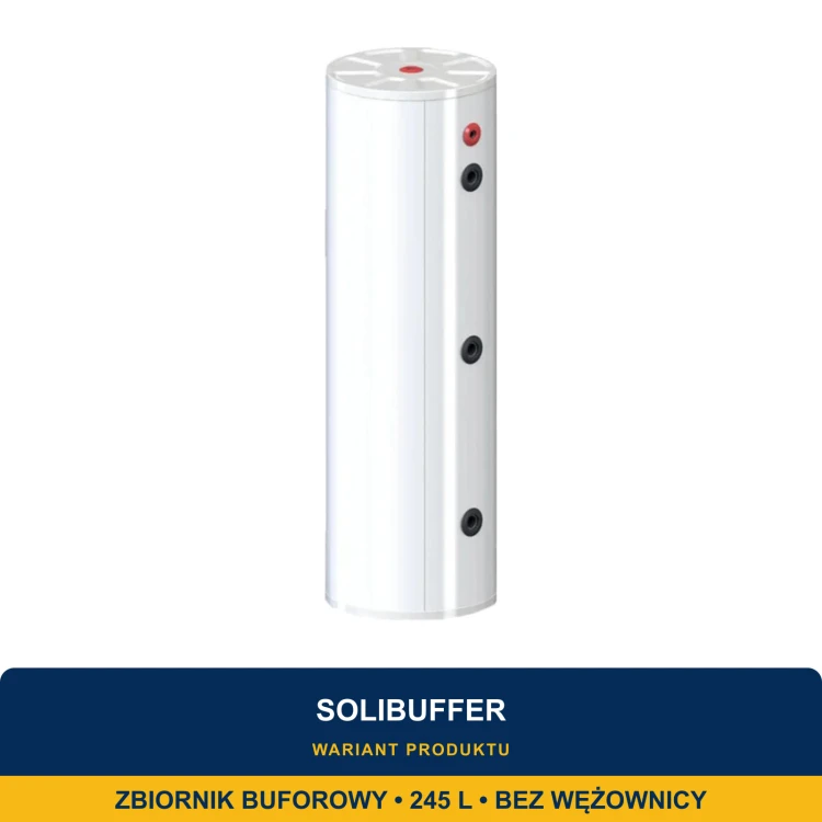 SOLIBUFFER Zbiornik buforowy pionowy stojący 245L bez wężownicy do pompy ciepła - ME7705