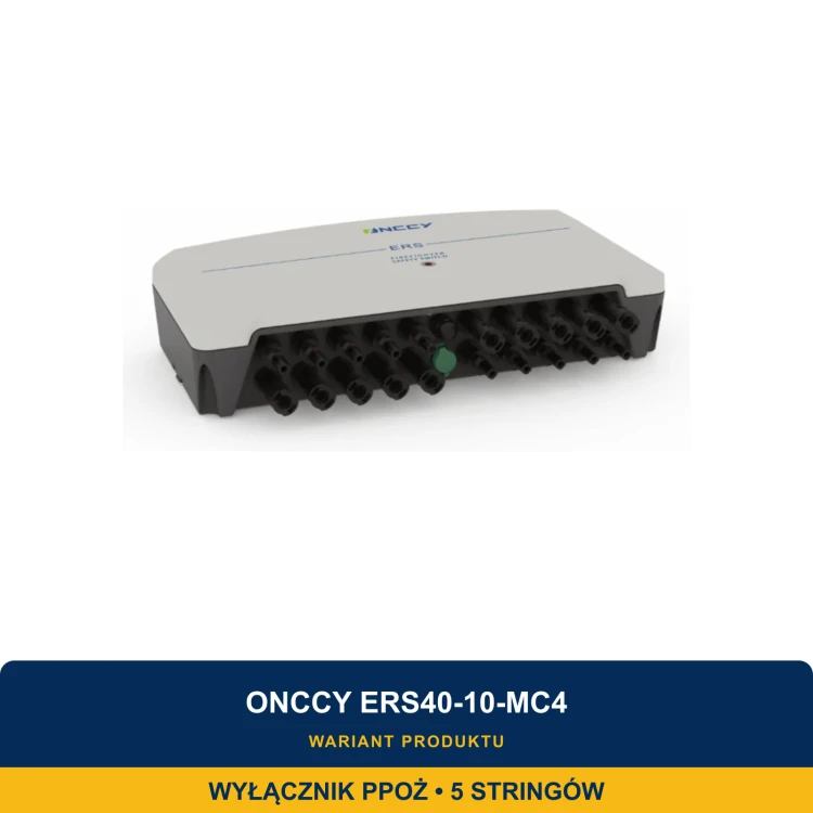 Wyłącznik PPOŻ – ONCCY – ERS40-10-MC4 – 5 stringów - ME7725