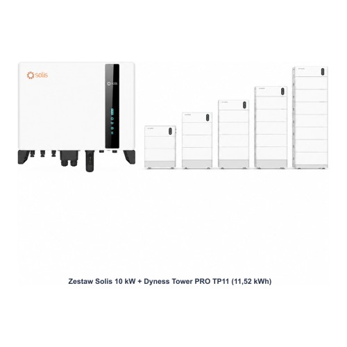 Zestaw Solis 10 kW + Dyness Tower PRO TP11 11,52 kWh - ME7743