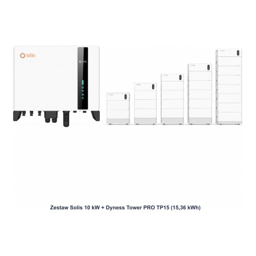 Zestaw Solis 10 kW + Dyness Tower PRO TP15 15,36 kWh - ME7744