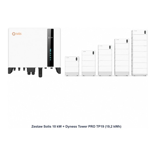 Zestaw Solis 10 kW + Dyness Tower PRO TP19 19,2 kWh - ME7745