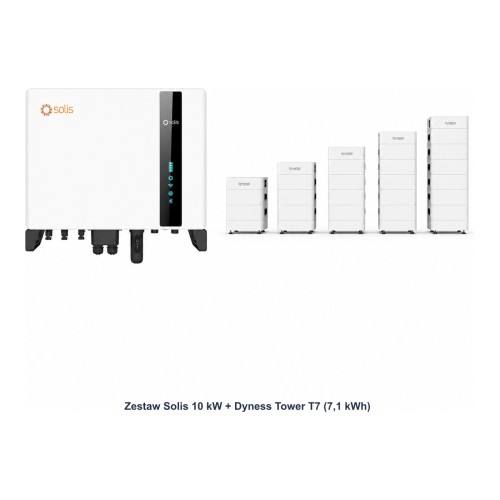 Zestaw Solis 10 kW + Dyness Tower T7 7,1 kWh - ME7750