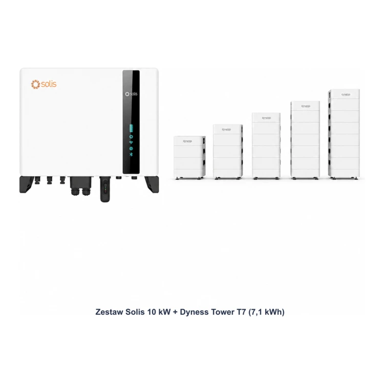 Zestaw Solis 10 kW + Dyness Tower T7 7,1 kWh - ME7750