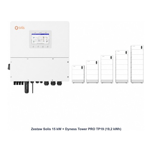 Zestaw Solis 15 kW + Dyness Tower PRO TP19 19,2 kWh - ME7759