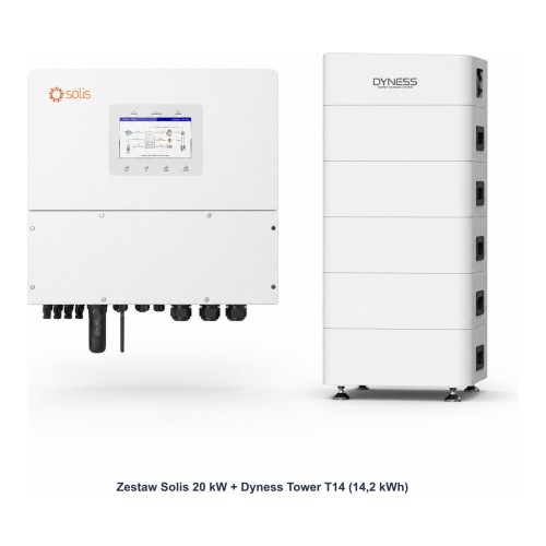 Zestaw Solis 20 kW + Dyness Tower T14 14,2 kWh - ME7767