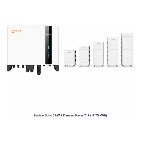 Zestaw Solis 5 kW + Dyness Tower T17 17,75 kWh - ME7775