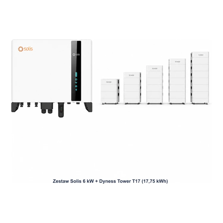 Zestaw Solis 6 kW + Dyness Tower T17 17,75 kWh - ME7783