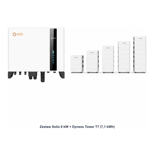 Zestaw Solis 6 kW + Dyness Tower T7 7,1 kWh - ME7784
