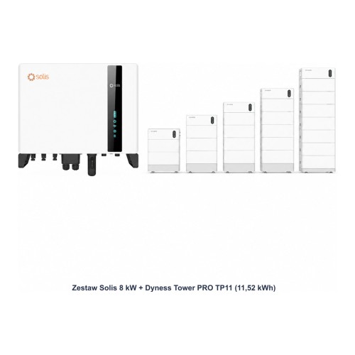Zestaw Solis 8 kW + Dyness Tower PRO TP11 11,52 kWh - ME7785