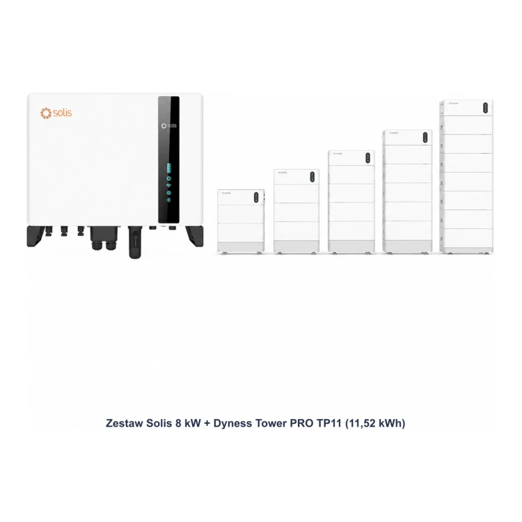 Zestaw Solis 8 kW + Dyness Tower PRO TP11 11,52 kWh - ME7785