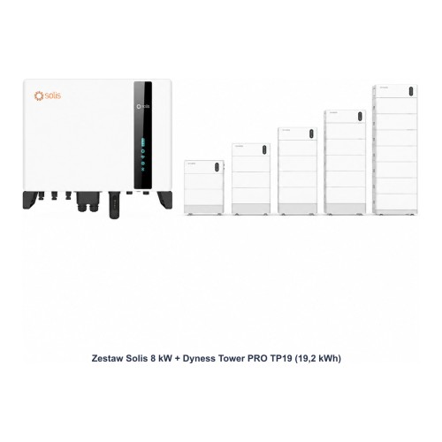 Zestaw Solis 8 kW + Dyness Tower PRO TP19 19,2 kWh - ME7787