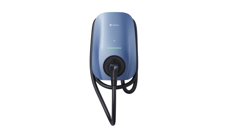 Stacja ładowania EV AC Solplanet // SOL22H-WP Morandi Blue (ELH002211-WC7-1F2P), 3-fazowa, max. moc ładowania 22 kW, komunikacja NFC, Wi-Fi