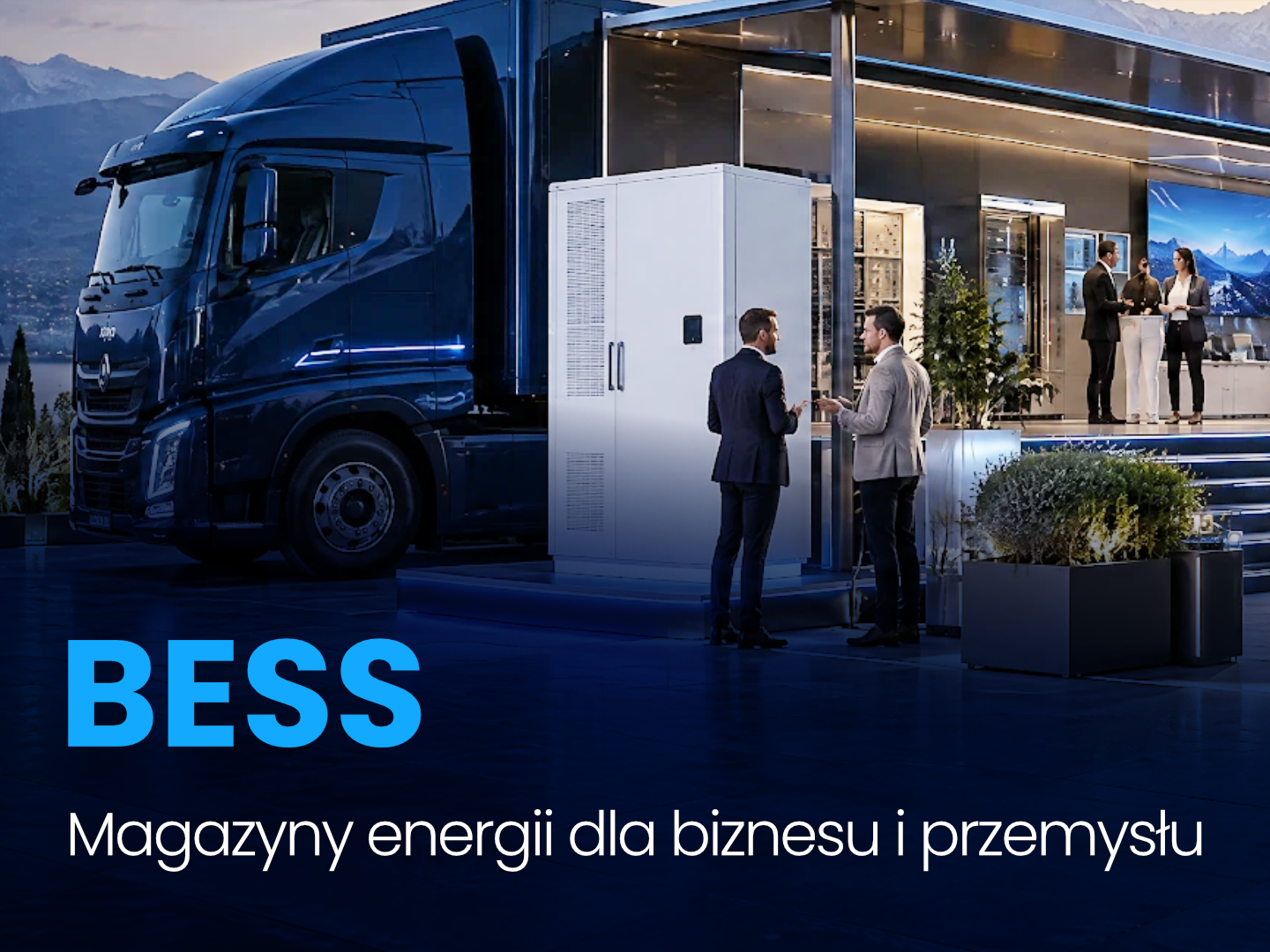 BESS magazynu energii dla biznesu i przemysłu