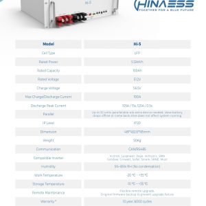 Magazyn energii HinaESS Hi-5 5.12kWh - obrazek 3