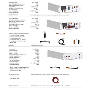 Stojak do baterii Deye BOS-G - 3U-HRACK, 3U-LRACK - obrazek 6