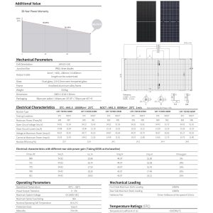 Panel fotowoltaiczny LONGI 640W BIFACIAL SILVER - obrazek 4