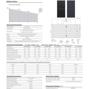 HIT! Panel PV LONGI 640W N Bifacial HalfCut Silver- 469 zł brutto /szt - Зображення 3