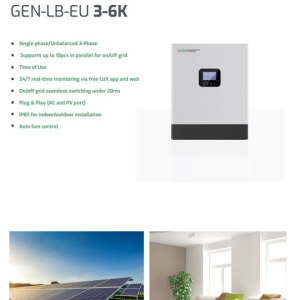 Falownik hybrydowy LuxPower GEN-LB-EU 6K 1faz HV- 3250 zł+wysyłka 1zł! - Зображення 4