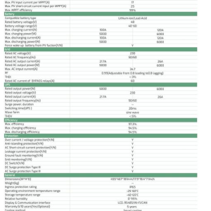 Falownik hybrydowy LuxPower GEN-LB-EU 6K 1faz HV- 3250 zł+wysyłka 1zł! - Зображення 5