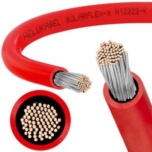 Kabel PV SOLARFLEX®-X H1Z2Z2-K 6mm2 CZERWONY UV odporny - 3.99 zł/mb