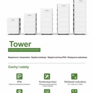 Zestaw PV 8 kWp (20x410W+inwert JinkoESS 8K+Dyness Tower T7 - 7.1kWh} - obrazek 10