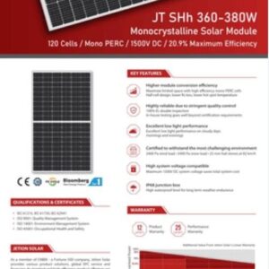 Zestaw PV 6 kWp (16x380W+DEYE 6K LP1 +magazyn HinaESS 5.12 kWh Hi5} - obrazek 3