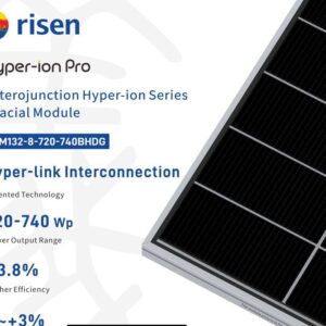 Panel PV RISEN 720W HJT Bifacial N HalfCut Silver 14 725 zł/szt zVAT - Зображення 3