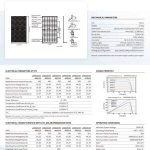 TOP! Panel PV JA SOLAR 500W Bifacial N-type Black 343 zł/szt z VAT - obrazek 3