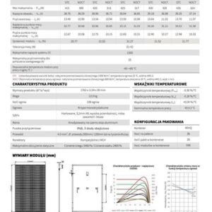 HIT! PanelPV SUNOVA SOLAR 430W Bifacial Full Black: Cena 279 zł z VAT! - obrazek 3