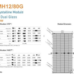 Panel PV 430W Bifacial Full Black Half Cut HJT - 239 zł brutto /szt - obrazek 5