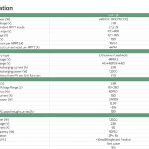 LUXPOWER inwerter offgrid 12kW LV 48V 1faza SNA- 4199 zł+wysyłka 1zł! - obrazek 4