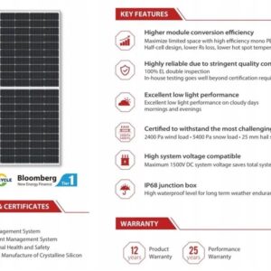 Zestaw PV 6 kWp (16x380W + LUXPOWER 6K SNA + 1x HINA ESS Hi5 5.12 kWh} - obrazek 3