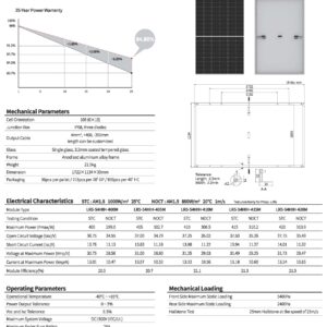 Panele LR5-54HIH H 405Wp 1200 Black Frame - Image 3