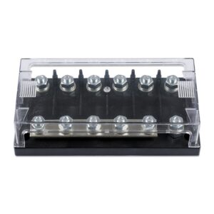 Akcesorium PV Six-way fuse holder for Mega-fuse with busbar (250A) do instalacji fotowoltaicznej